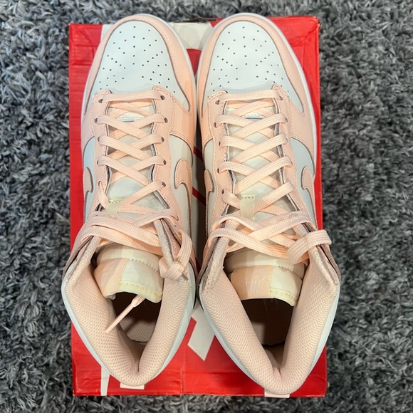 Nike Dunk High - Sail Crimson Tint (Womens) - Sz 10.5 - Mens 9 - Picture 5 of 7